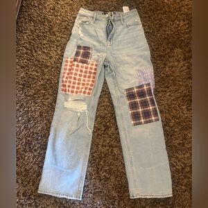Wide leg skater jeans